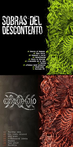 SOBRAS DEL DESCONTENTO // CONQUESTIO - Split VINYL LP GATEFOLD